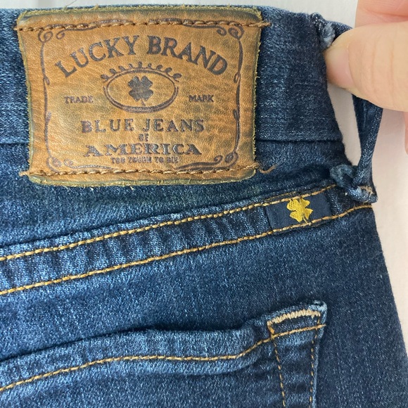 Lucky Brand Sweet Jean Straight Ankle Length Blue Jeans - Picture 11 of 13